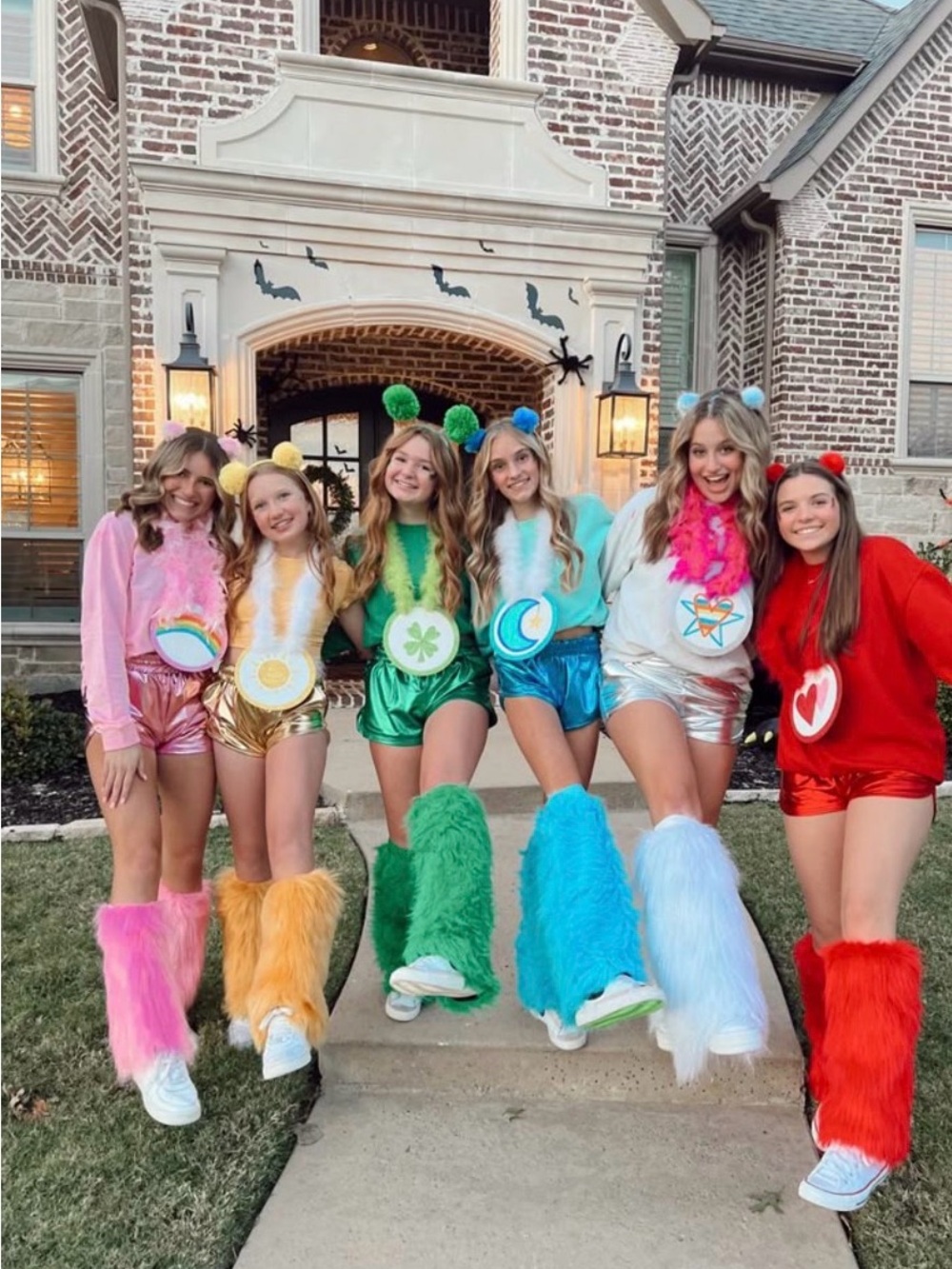 4 Care Bears-Themed Ears and Parches Costume Set in Multiple Colors